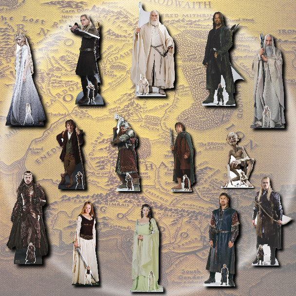 Lord of the Rings officiële kartonnen uitsnijdingen