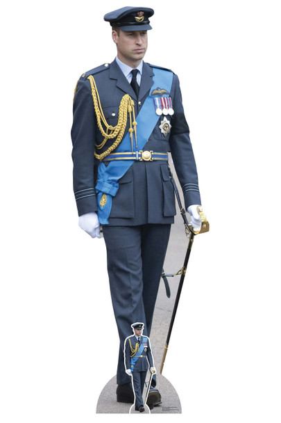 Prince William RAF Uniform Lifesize Cardboard Cutout / Standee