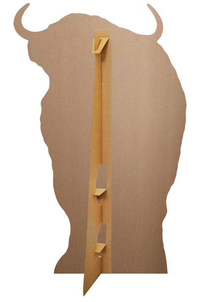 Rear of Scottish Highland Cow Cardboard Cutout Coronation Standee 