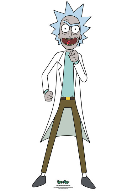 Rick Sanchez From Rick And Morty Official Mini Cardboard Cutout 