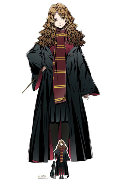 Hermione Granger Anime découpe en carton grandeur nature officiel Harry Potter voyageur debout