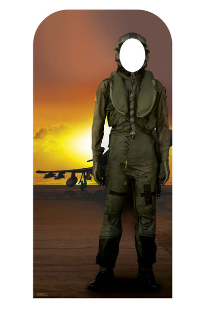 Fighter Pilot Lifesize Cardboard Stand In  / Standee / Standup