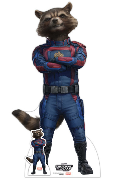 Rocket Raccoon Guardians of the Galaxy Vol. 3 Marvel-Pappausschnitte