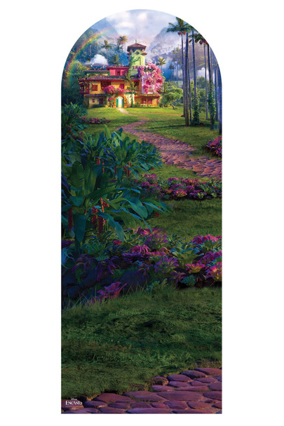 De encanto house kartonnen achtergrond officiële Disney standee-scène