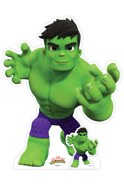 Hulk aus Spidey und seine erstaunlichen Freunde, offizieller Marvel-Kartonausschnitt