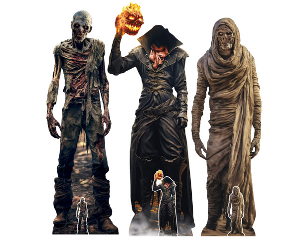 The Undead Halloween Collection Lifesize Cardboard Cutouts Set of 3