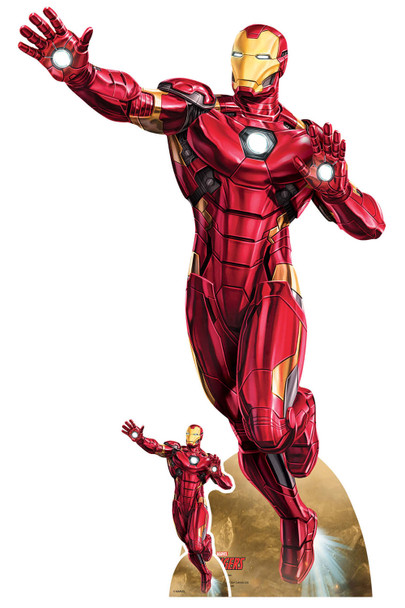 Iron Man Despega Marvel Legends Mini Recorte De Cartón Oficial