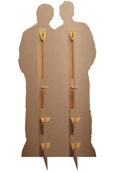 Rear of David Tennant and Michael Sheen Celebrity Cardboard Cutout / Standee