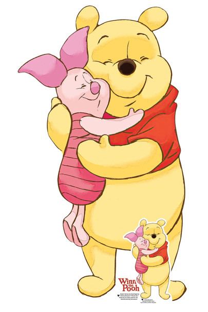 くまのプーさんとピグレット ミニ段ボールカットアウト 公式 Disney