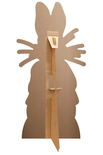 Rear of Easter Bunny Rabbit in Blue Jacket Cardboard Cutout / Standee