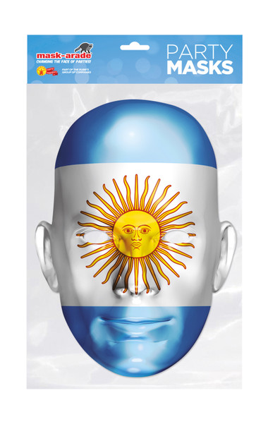 Argentina Flag Single 2D Card Party Face Mask