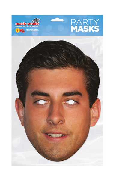 Masque facial de fête de carte de célébrité James Argent