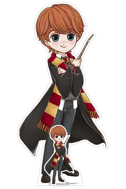 Ron Weasley Cartoon Style Mini Cardboard Cutout Official Harry Potter Standee