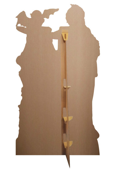 Rear of Beetlejuice Tombstone Lifesize Cardboard Cutout Michael Keaton Standee