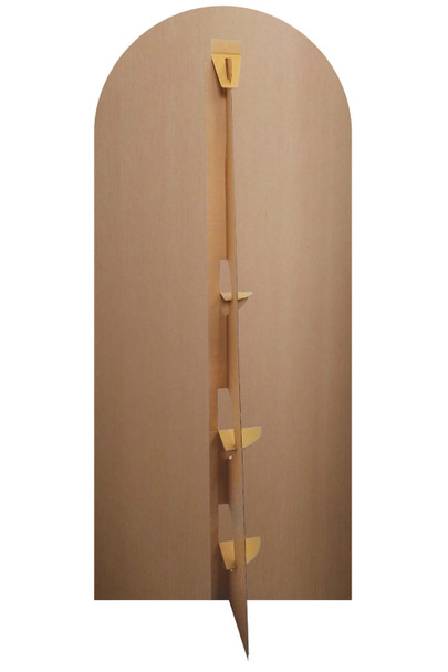 Rear of Beetlejuice 1988 Green Striped Cardboard Backdrop Official Scene