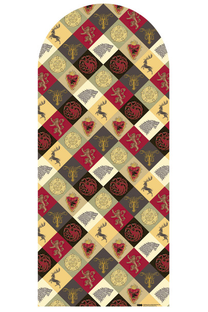 Game of Thrones Multi Sigil Cardboard Backdrop Official Scene