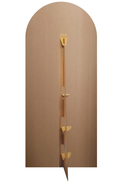 Rear of Lord of the Rings White Logo Cardboard Backdrop Official Standee