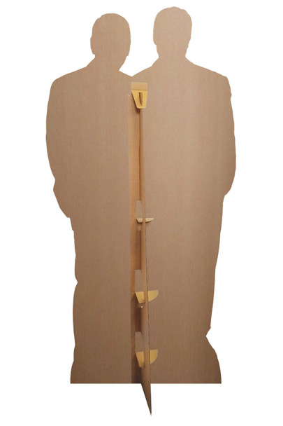 Rear of Brad Pitt and George Clooney Lifesize Cardboard Cutout / Standup