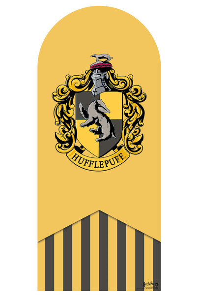 Hufflepuff Emblem Cardboard Backdrop Official Harry Potter Standee