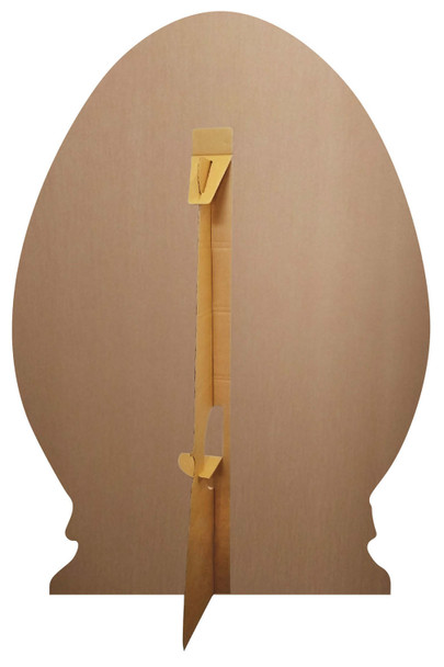 Rear of Floral Easter Egg Cardboard Cutout