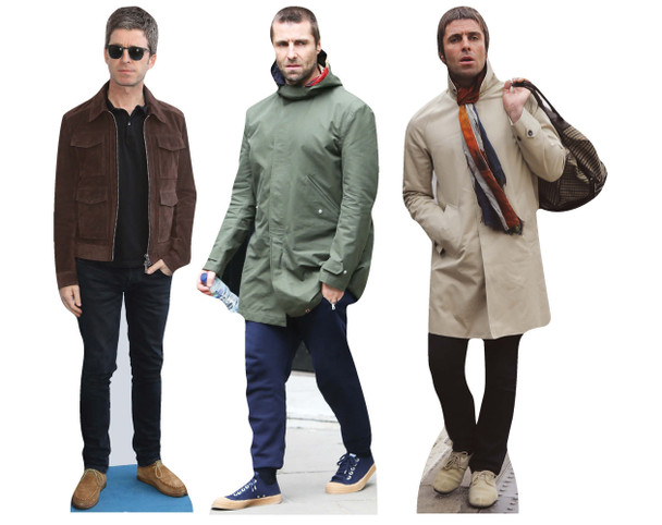Noel and Liam Gallagher Table Top Cardboard Cutouts Pack of 3