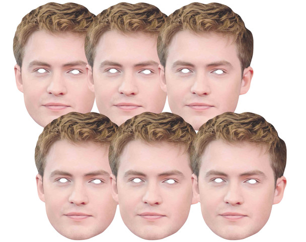 Kit Connor Celebrity 2D Card Party Masks Six Pack 