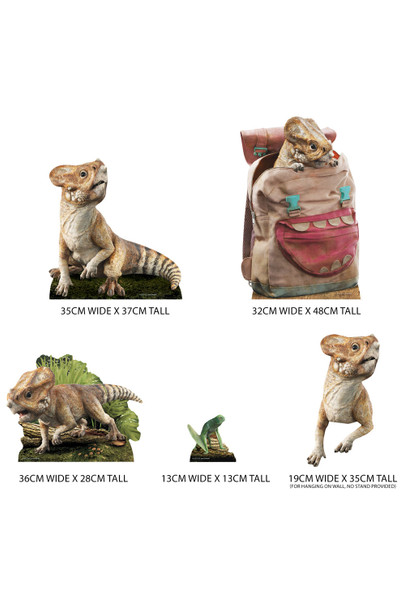 Aquilops Dinosaurs Cardboard Cutout Jurassic World Rebirth Multi Pack