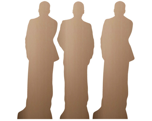 Rear of Sebastian Stan Table Top Cardboard Cutouts Pack of 3 Mini Standees