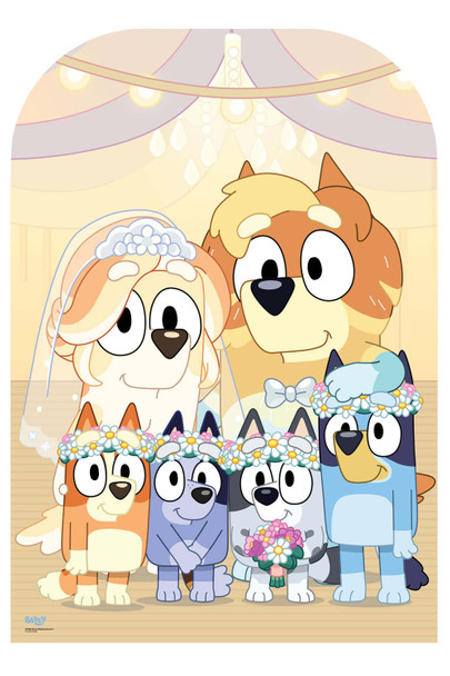 Bluey Wedding Cardboard Stand-In Official Standup / Standee