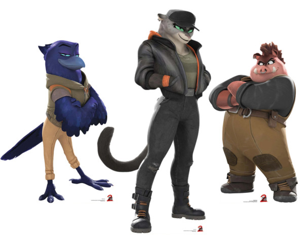 The Bad Girls from The Bad Guys 2 Cardboard Cutout Collection of 3 Standees