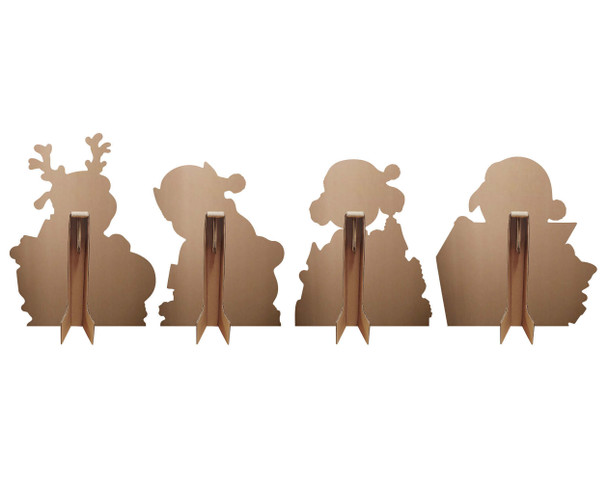 Rear of Paw Patrol Pups with Christmas Signs Cardboard Cutout Pack Multi Pack