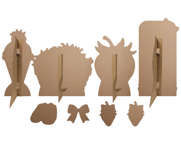 Rear of Berry Ice Cream First Birthday Cardboard Cutout Multi Pack Bundle