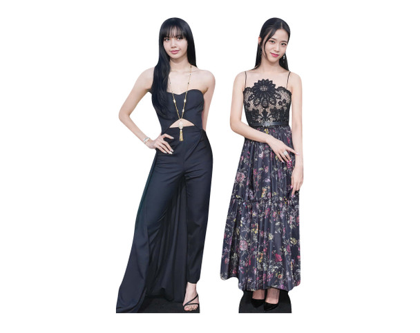 Lisa and Jisoo K-Pop Shelf Top Cardboard Cutouts Pack of 2