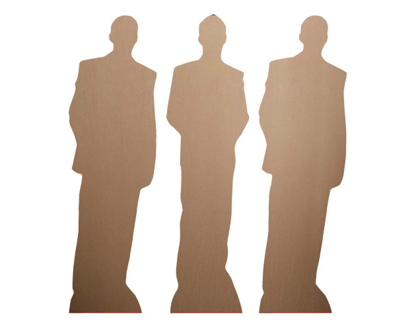 Rear of Nicholas Hoult Shelf Top Cardboard Cutouts Pack of 3