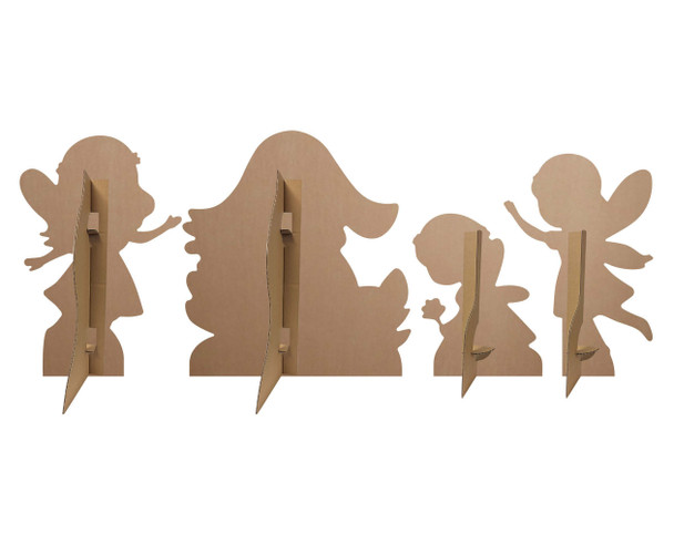 Rear of Fairy Princess Toadstool Cardboard Cutout Multi Pack Bundle