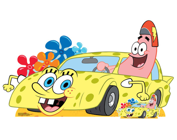 Patrick Star in the SpongeBob Car Cardboard Cutout / Standee