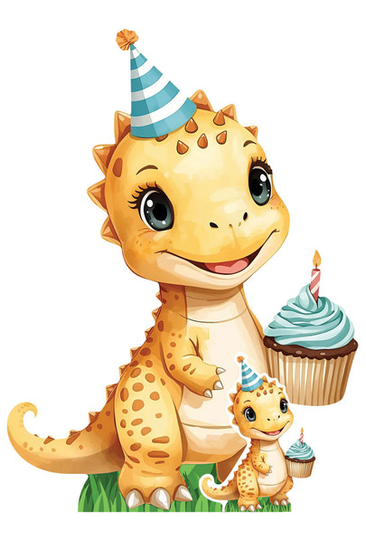 Baby Tyrannosaurus Cartoon Cardboard Cutout / Standee / Standup