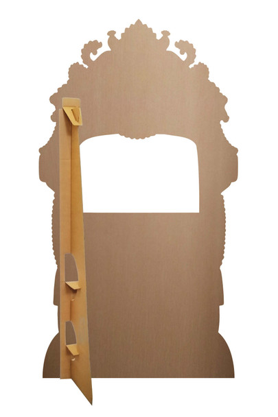 Rear of Personalised Wedding Tuk Tuk Rickshaw Cardboard Backdrop Stand In