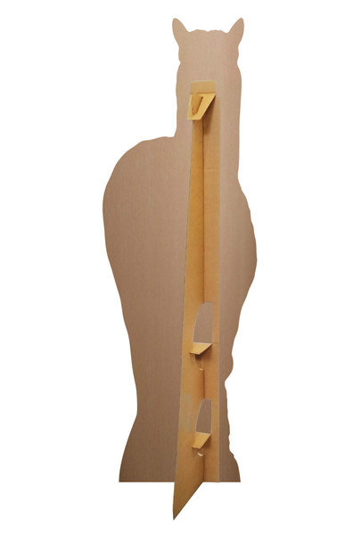 Rear of Alpaca Lifesize Cardboard Cutout Animal Standee Standup
