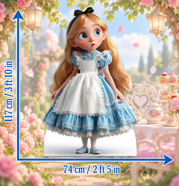Alice standee size guide