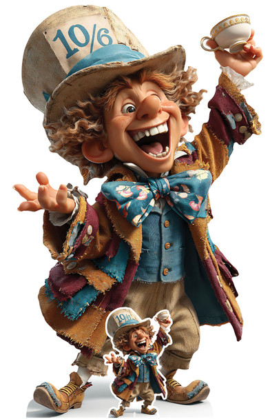 Mad Hatter cardboard cutout