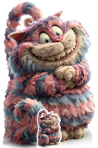 Grinning Cat cardboard cutout
