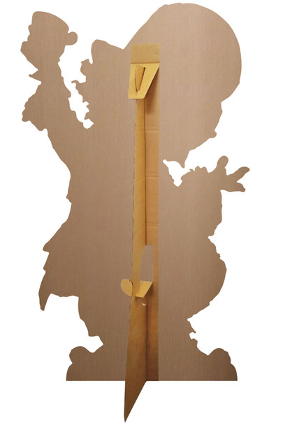 Rear of Mad Hatter cardboard cutout