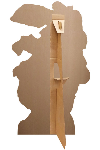 Rear of White Rabbit cardboard cutout