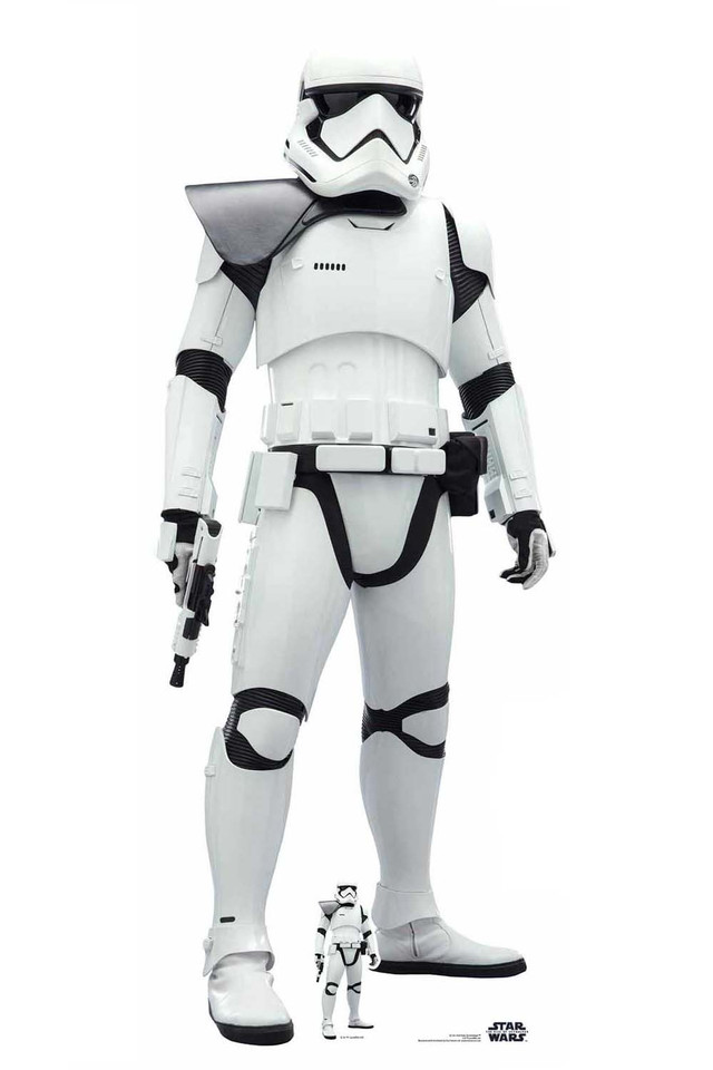 First Order Stormtrooper Black Pauldron levensgrote kartonnen uitsnede ...