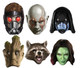 Guardians of the Galaxy Card Face Masks Variety 6 Pack 