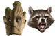 Rocket Raccoon and Groot Guardians of the Galaxy Card Mask 2 Pack