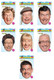Mrs Brown's Boys Set Of 7 Card Party Face Masks