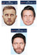 Take That Official 2D Card Party Face Masks Variety 3 Pack