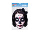 Day of the Dead Black Zombie Female Single 2D Card Party Face Mask